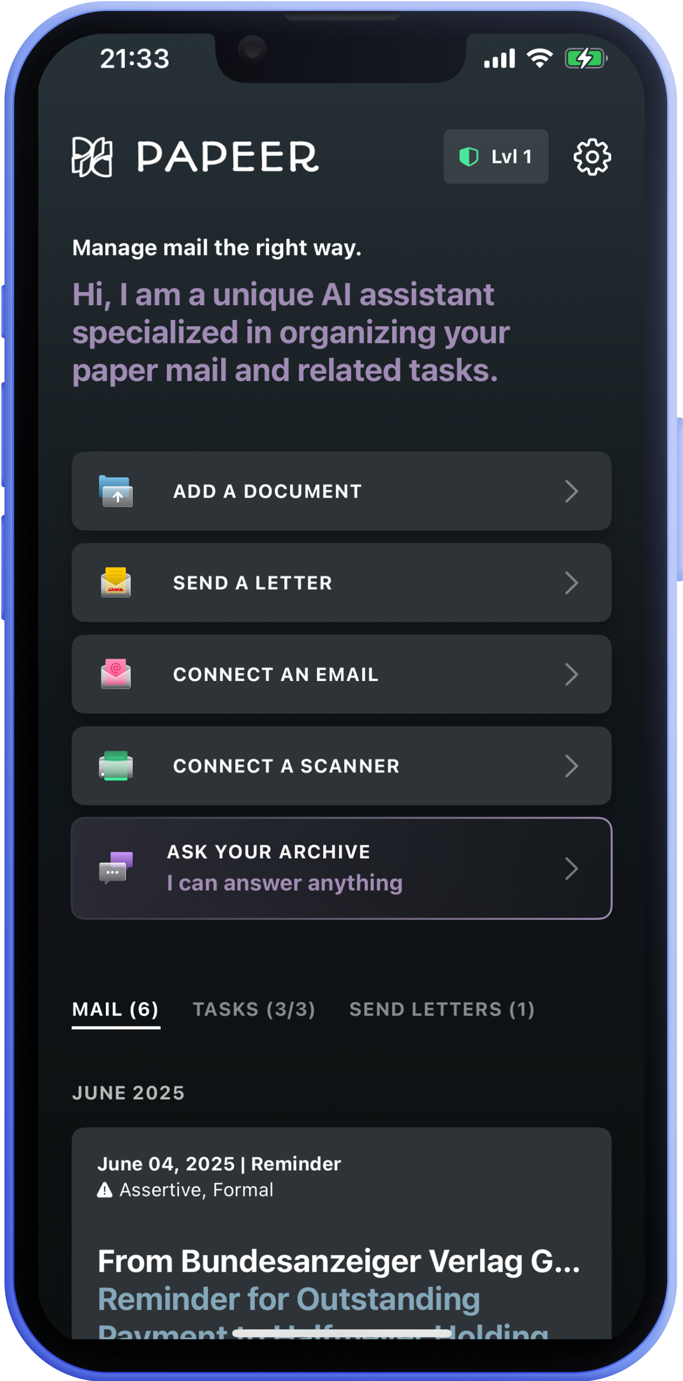 Screenshot Home